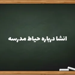 انشا درباره حیاط مدرسه [ 10 انشا در مورد حیاط مدرسه ]